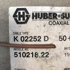 K02252D RG316 50Ohms Huber Suhner Coaxial Cable 3mm DC-6Ghz, 1 Meter
