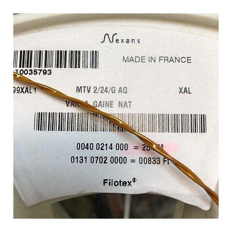 MTV 2/24/G 24AWG SPACE QUALITY CABLE NEXANS 1 METER