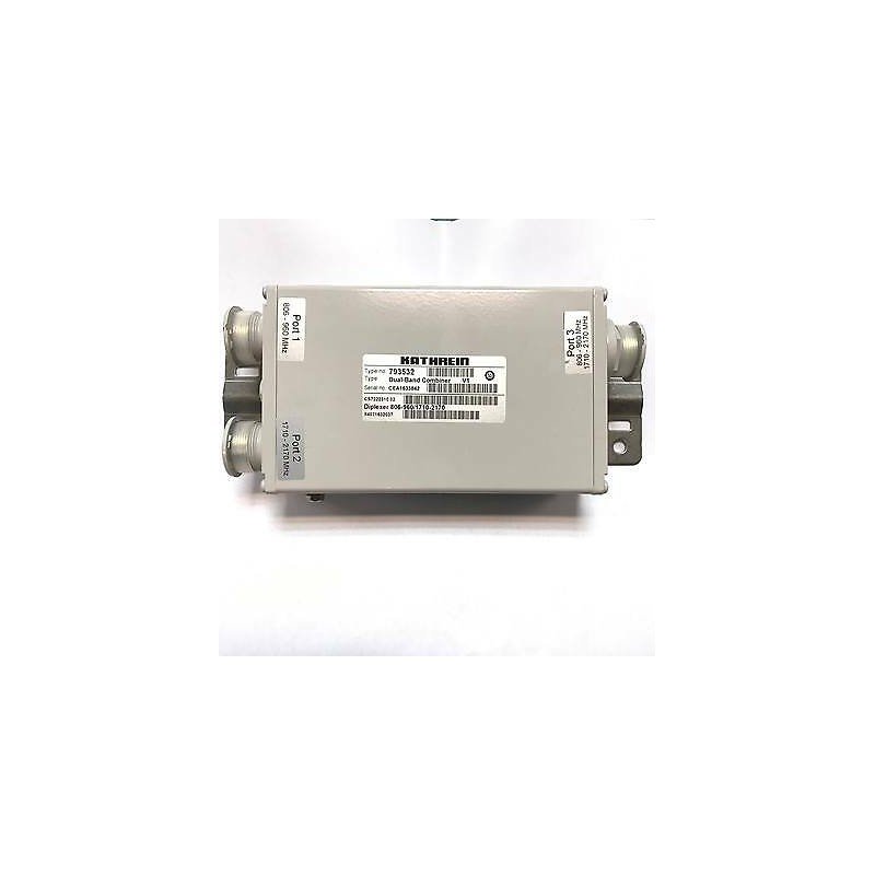 793532 Kathrein RF Coaxial Combiner Dual Band GSM/CDMA 805-960Mhz 1710-2170Mhz 7/16