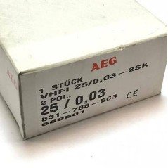 2Pol 25A  Circuit Breaker AEG VHFI 25/0.03-2SK