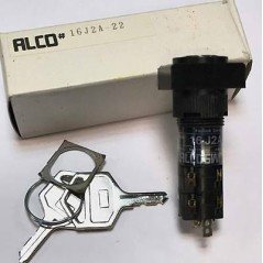 KEYLOCK SWITCH ALCO 1A 240/24V ALCO 16J2A-22