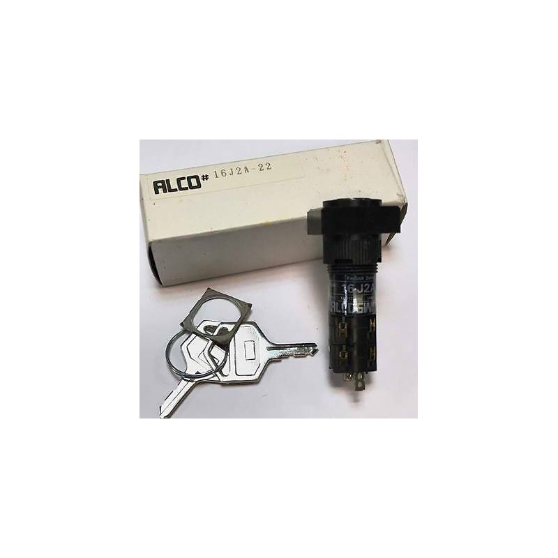 KEYLOCK SWITCH ALCO 1A 240/24V ALCO 16J2A-22