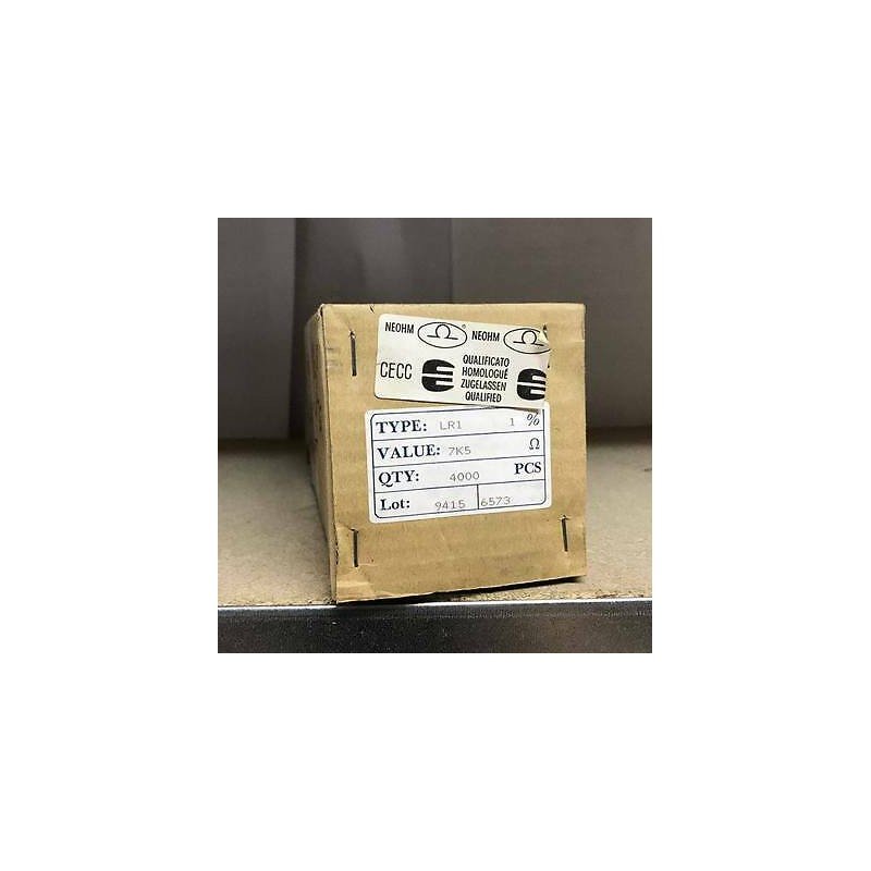 7.5KOHM 7K5 1% RESISTOR METAL FILM NEOHM 4000pcs