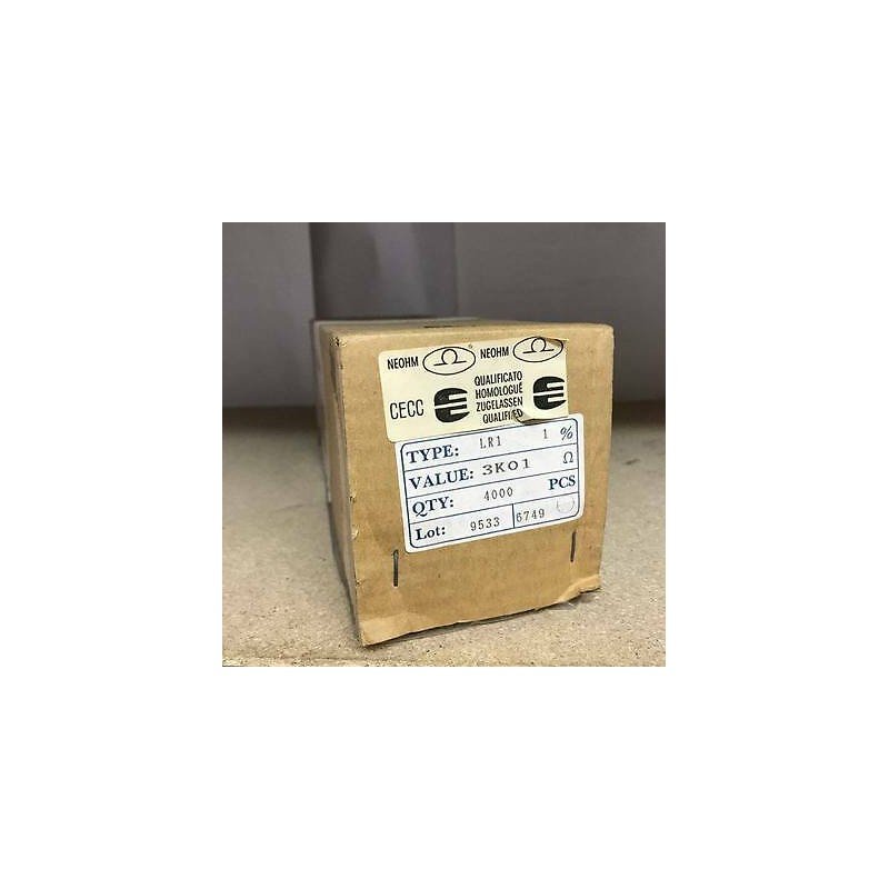 3.01KOHM 3K01 1% LR1 METAL FILM RESISTORS NEOHM 4000pcs