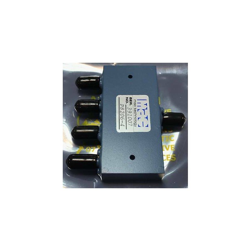 7-12.4Ghz SMA 4 WAY POWER DIVIDER COMBINER P8206-4 MAC TECH