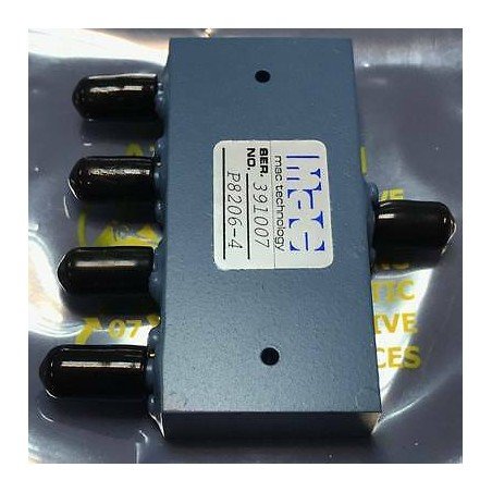 7-12.4Ghz SMA 4 WAY POWER DIVIDER COMBINER P8206-4 MAC TECH