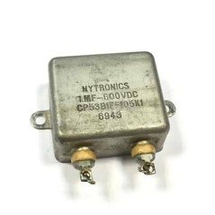 1uF 600VDC Paper In Oil Capacitor Nytronics CP53B1EF105K1