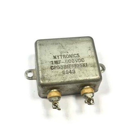 1uF 600VDC Paper In Oil Capacitor Nytronics CP53B1EF105K1
