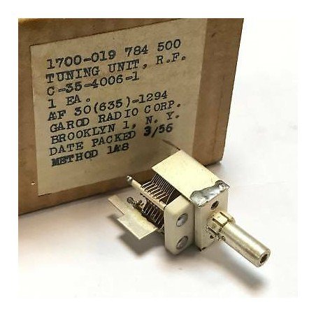 Air Variable Capacitor with removable Inductor C-35-4006-1 TUNING UNIT RF USA