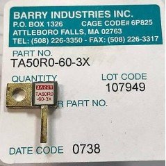 60W 50R 2.5Ghz AIN Flanged Termination Barry TA50R0-60-3X