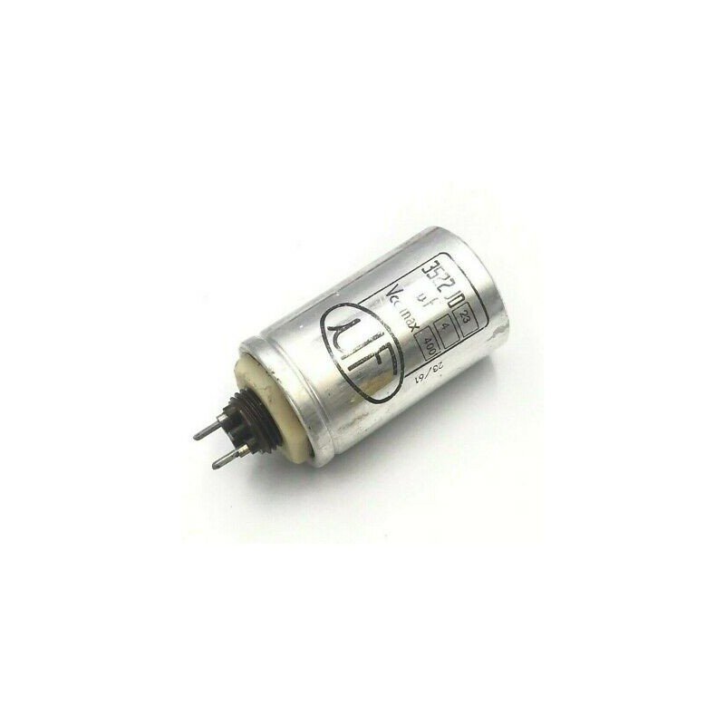 Microfarad Paper In Oil PIO Capacitor 4uF 400V 3522 JD NOS