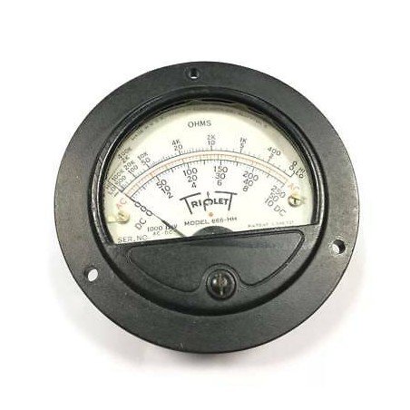 1000Ohm/V Ohmmeter Panel Meter Model 666-HH S/N 30356 TRIPLET