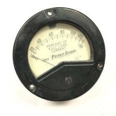 0-130 PERCENT OF FULL LOAD CURRENT  Panel Meter FS 5A Fermont Division