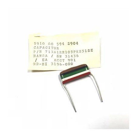 1uF 250VDC Ceramic Capacitor Namsa P/N 713A1RR105PK251SE