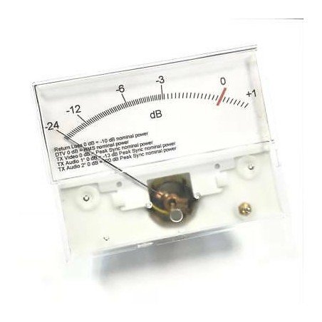 -27/+1 dB Panel Meter Sifam FSD-1mA S/N 139629/2-003 FL Lenght:9.3cm Height:7.2c