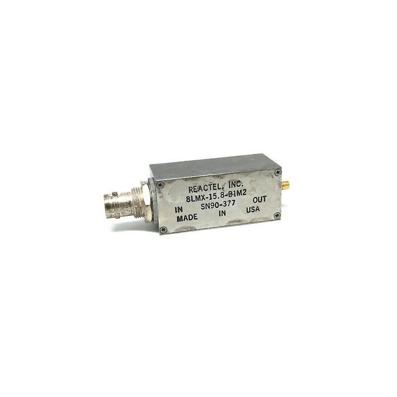 15.8MHZ Low Pass RF Microwave Filter REACTEL 8LMX-15.8-B1M2