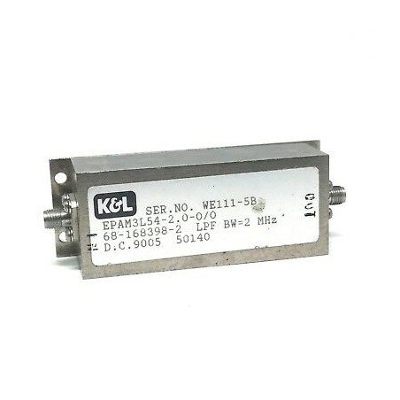 54MHZ LPF BW 2MHZ Microwave Coaxial Filter EPAM3L54-2.0-0/0 K&L Microwave 
