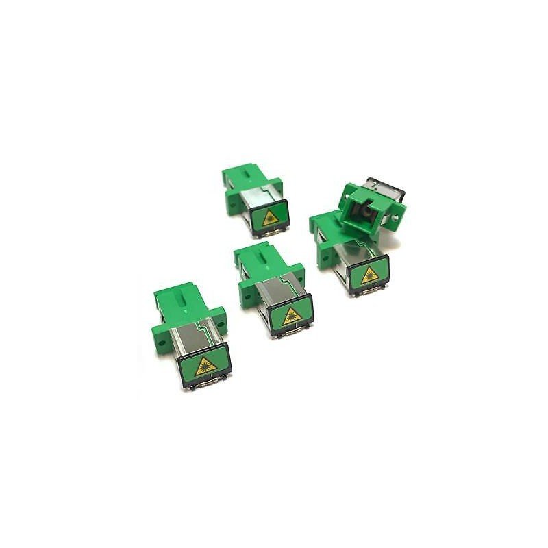 5pcs SC / APC SC-APC Fiber Optic Adapter / Dust Cap