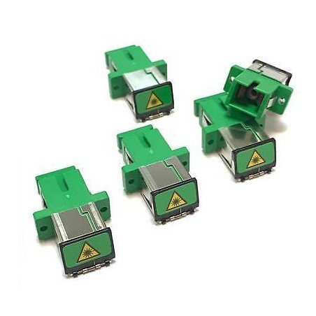 5pcs SC / APC SC-APC Fiber Optic Adapter / Dust Cap