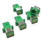 5pcs SC / APC SC-APC Fiber Optic Adapter / Dust Cap