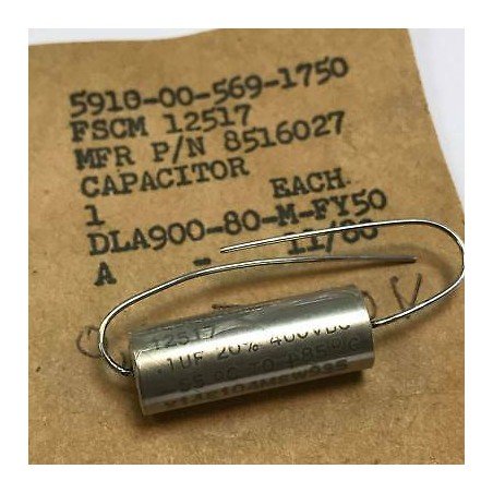 0.1uF 400V Paper Dielectric Capacitor 8516027 5910-00-569-1750