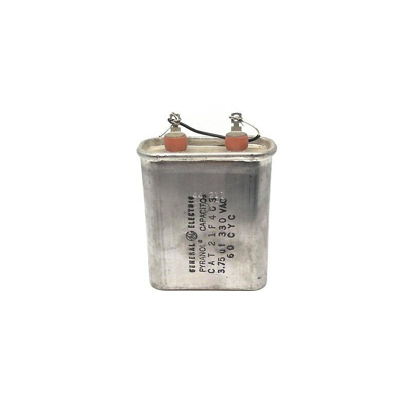 3.75UF 330V Paper in Oil Capacitor PYRANOL GENERAL ELECTRIC 21F403