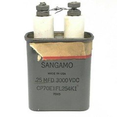0.25UF 3000V Paper in Oil Capacitor SANGAMO CP70E1FL254K1