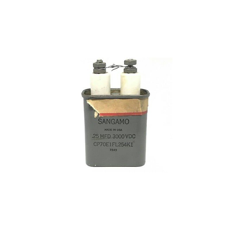 0.25UF 3000V Paper in Oil Capacitor SANGAMO CP70E1FL254K1