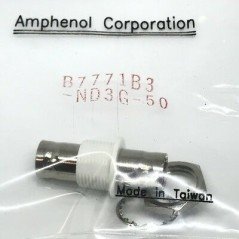 BNC (F-F) Panel Mount Coaxial Adapter B7771B3-ND3G-50 AMPHENOL