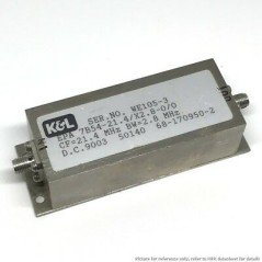 21.4Mhz BW: 2.85Mhz Microwave Filter EPAM7B54-21.4X2.8-0/0 K&L