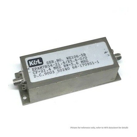 21.4Mhz BW: 5.6Mhz Microwave Filter EPAM7B54-21.4X5.6-0/0 K&L