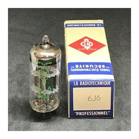 6J6 ELECTRON VACUUM TUBE VALVE RADIOTECHNIQUE