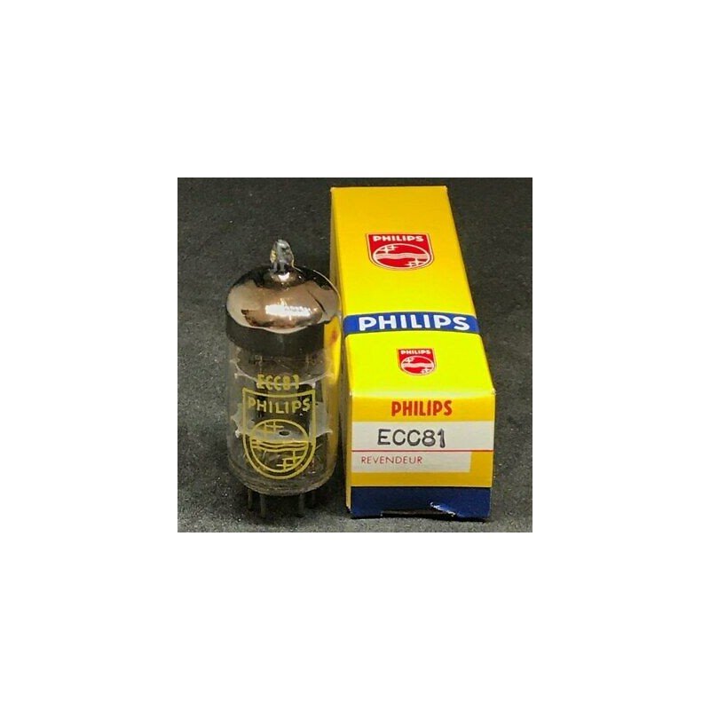 ECC81  ELECTRON VACUUM TUBE VALVE PHILIPS