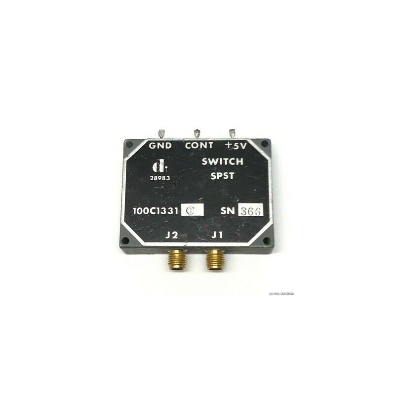 SMA SPST 10-200MHZ 5V COAXIAL SWITCH DAICO 100C1331 5985-01-149-9321
