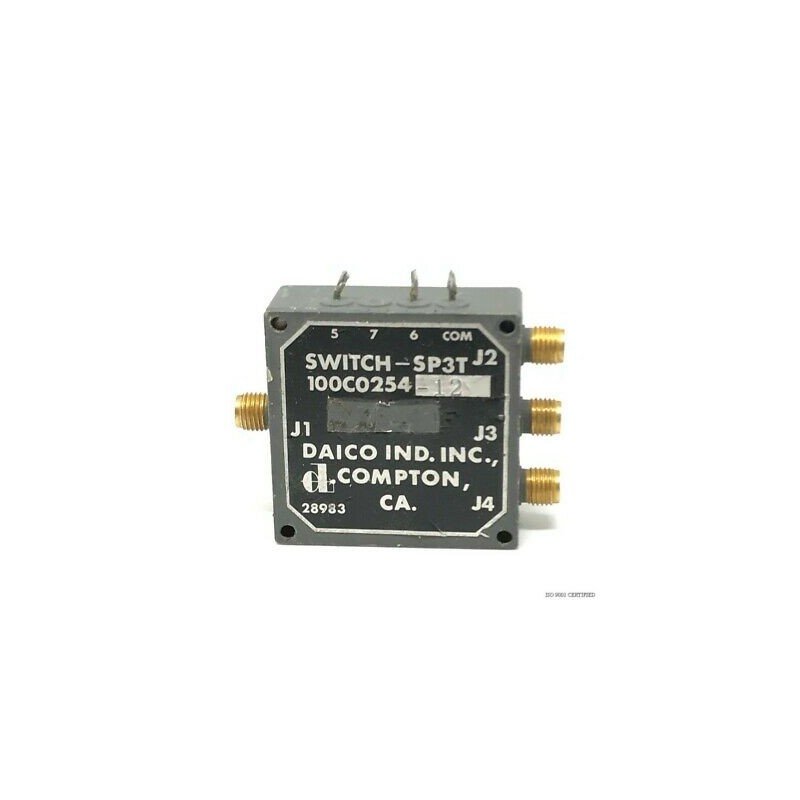 SMA SP3T 12V COAXIAL SWITCH DAICO 100C0254 100C0254-12