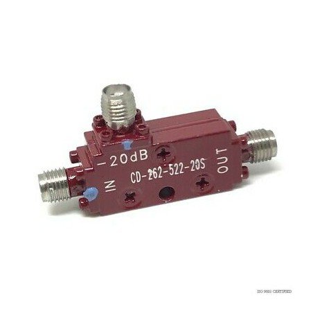 2.6-5.2GHZ 50W 20DB SMA DIRECTIONAL COUPLER CD-262-522-20S