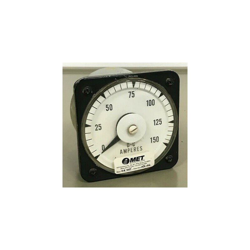 DC-150A AMMETER INDUSTRIAL PANEL METER GENERAL ELECTRIC