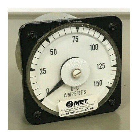 DC-150A AMMETER INDUSTRIAL PANEL METER GENERAL ELECTRIC