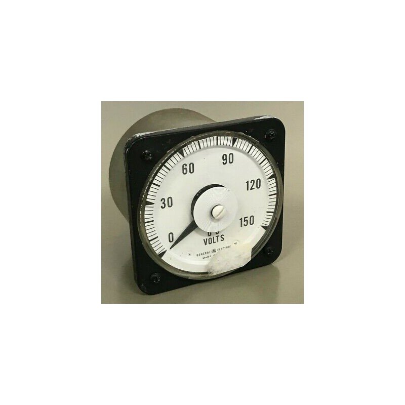 DC-150V DC VOLTMETER INDUSTRIAL PANEL METER GENERAL ELECTRIC