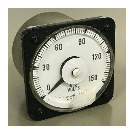 DC-150V DC VOLTMETER INDUSTRIAL PANEL METER GENERAL ELECTRIC