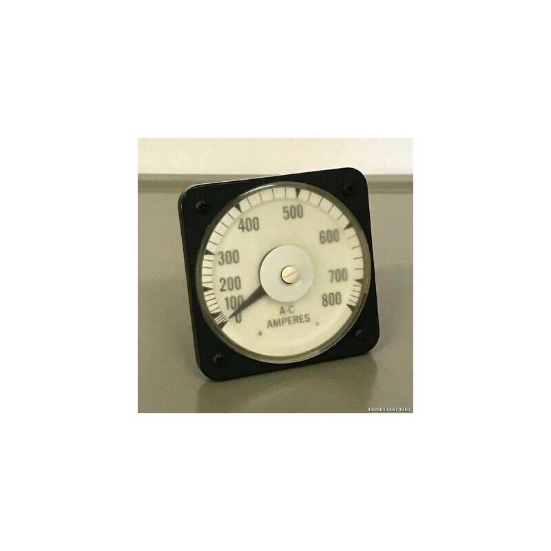 0-800A AMMETER A-C AB-40 0-5A AC EIL INSTRUMENTS