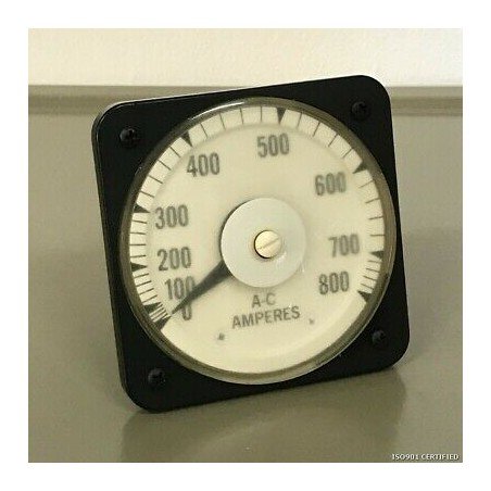 0-800A AMMETER A-C AB-40 0-5A AC EIL INSTRUMENTS