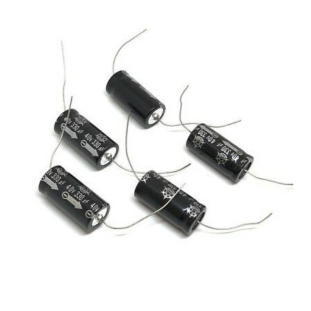 330UF 40V CAPACITOR NOS X5pcs
