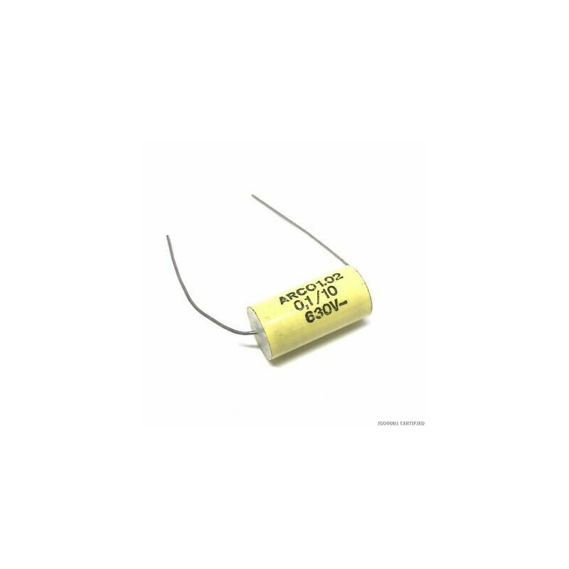0.1uF 100nF 630V 10% Radial Film Capacitor 1.02 Arcotronics 25x12.25mm
