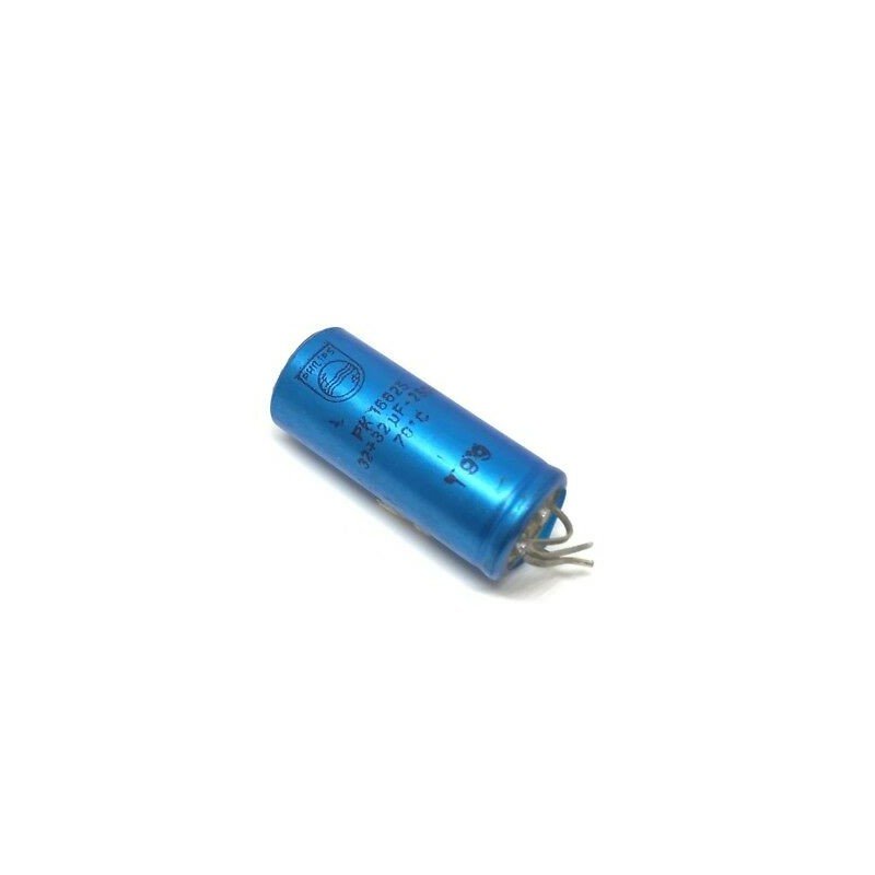 32+32UF 32/32UF 32UF 250V PHILIPS CAPACITOR PK16625 55x22mm