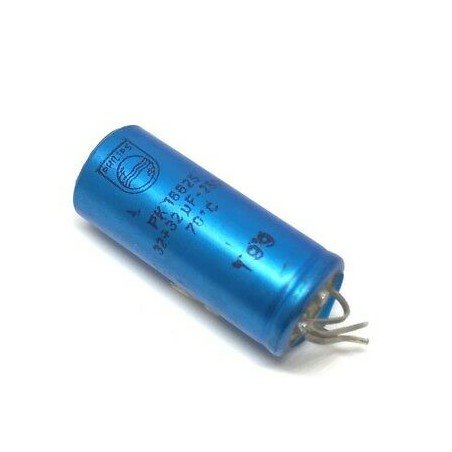 32+32UF 32/32UF 32UF 250V PHILIPS CAPACITOR PK16625 55x22mm