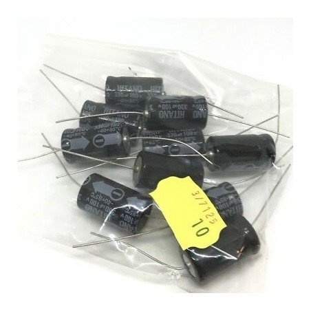 330UF 100V CAPACITOR HITANO X10PCS