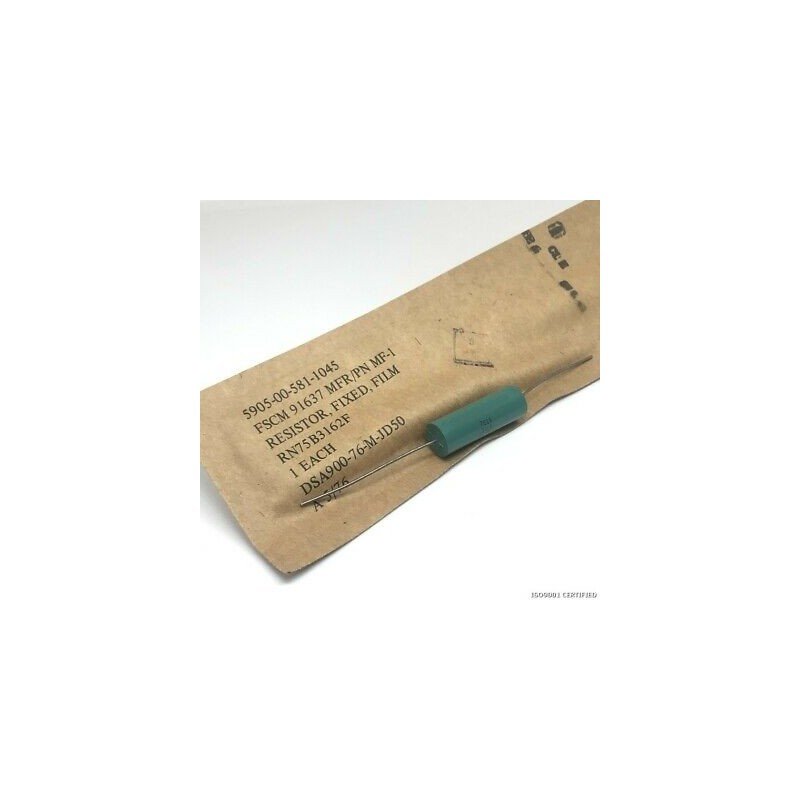 31.6KOHM 31.6K 1% 500PPM FIXED FILM RESISTOR RN75B3162F 5905-00-581-1045 DALE