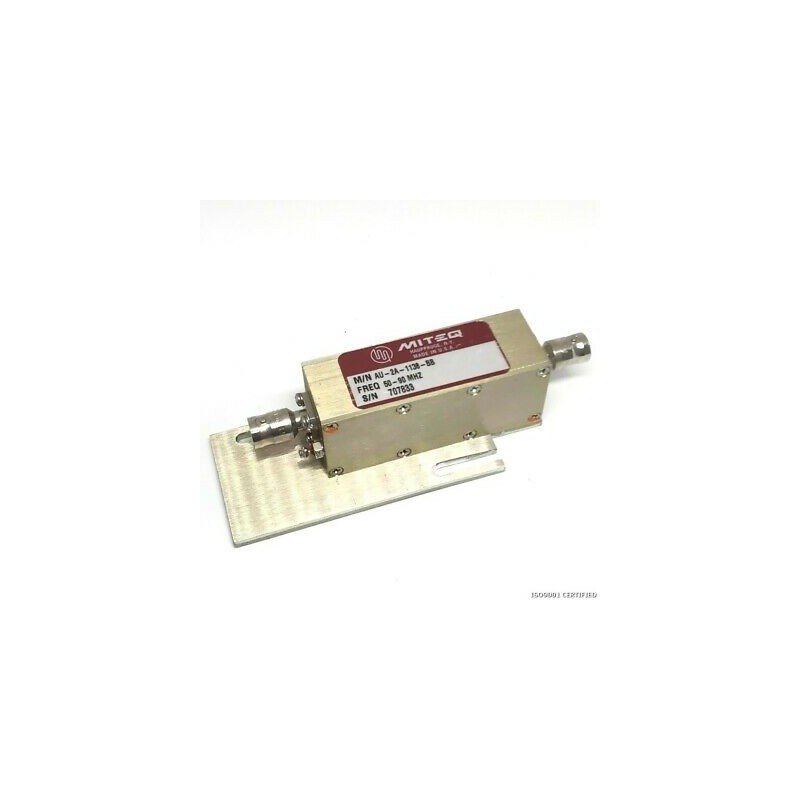 50-90MHZ G:29DB 15V 75OHM BNC AMPLIFIER AU-2A-1138-BB MITEQ