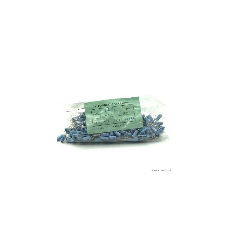 1UF 100V USM ELECTROLYTIC CAPACITOR NOS [QTY:200]